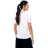 T-shirt Donna Surkana - Maglietta Larga A Manica Corta - Bianco