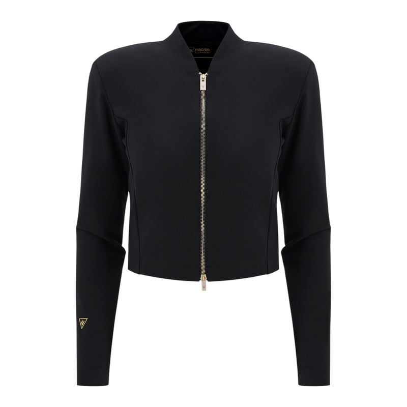 Felpe senza cappuccio Donna MACRON CLUB HOUSE - Mch Fcf Wmn Era Milo Fzip Sweat Blk - Nero