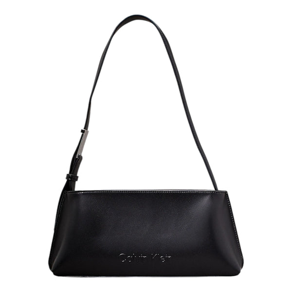 Borse a mano Donna Calvin Klein - Embossed Logo Shoulder Bag - Nero