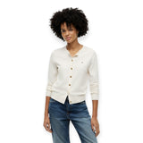 Cardigan Donna Tommy Hilfiger - Co Jersey Fine Gg C-Nk Ls Cardi - Avorio