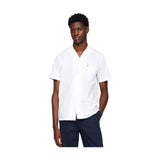 Camicie casual Uomo Tommy Hilfiger - Seersucker Solid Shirt S/S - Bianco