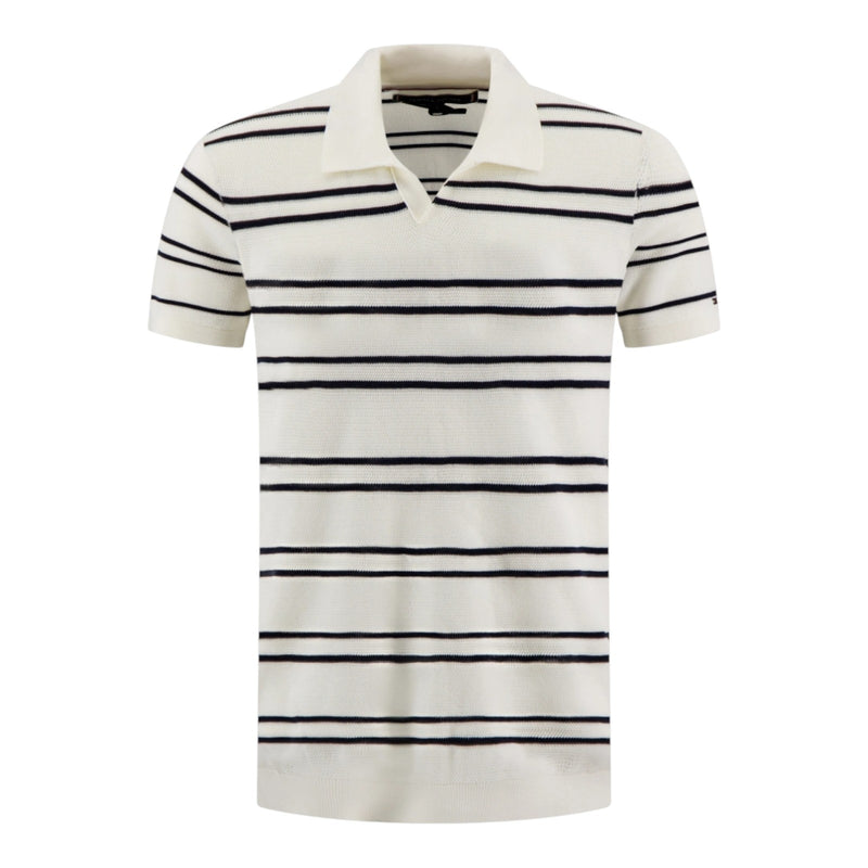 Polo Uomo Tommy Hilfiger - Dc Kntd Stp Jhny Collar Polo - Beige