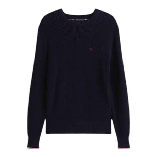Maglie a manica lunga Uomo Tommy Hilfiger - Rwb Rib Crew Neck - Blu