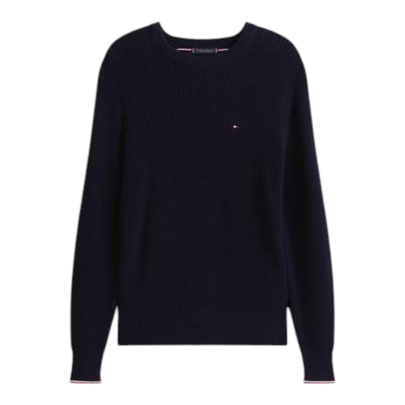 Maglie a manica lunga Uomo Tommy Hilfiger - Rwb Rib Crew Neck - Blu