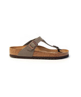 Sandali Unisex Birkenstock - Gizeh Birko-Flor Nubuck - Grigio