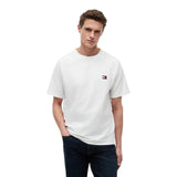 T-shirt Uomo Tommy Hilfiger - Tommy Flag Elevated Tee - Bianco