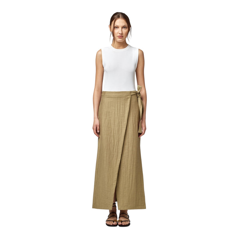 Gonne casual Donna Alpha Studio - Gonna Portafoglio Tailoring - Verde militare