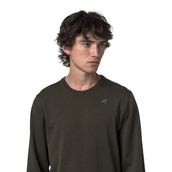 Maglioni Uomo K-Way - Pullover Sebastien Merino - Verde