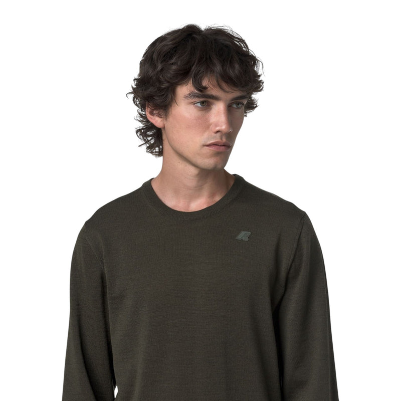 Maglioni Uomo K-Way - Pullover Sebastien Merino - Verde