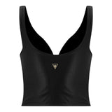 Canotte e top Donna MACRON CLUB HOUSE - Mch Fcf Wmn Beba Yoga Top Blk - Nero