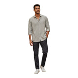 Camicie casual Uomo GMF965 - Camicia Ml Lino E Cotone - Marrone