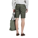Bermuda Uomo Impure - Chino Short Comf.popeline Canvas - Verde militare