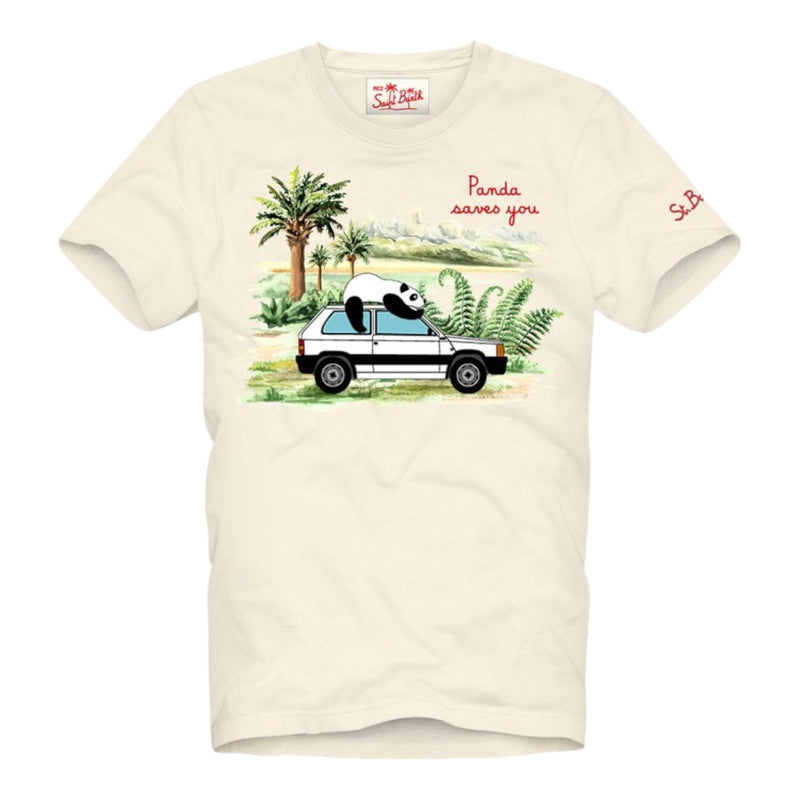T-shirt Uomo Mc2 Saint Barth - Tshirt Man	Cotton Classic T Shirt - Beige