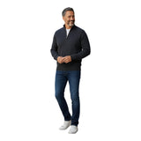 Maglioni Uomo Alpha Studio - Lupetto Zip M/L Mistino Unito - Blu