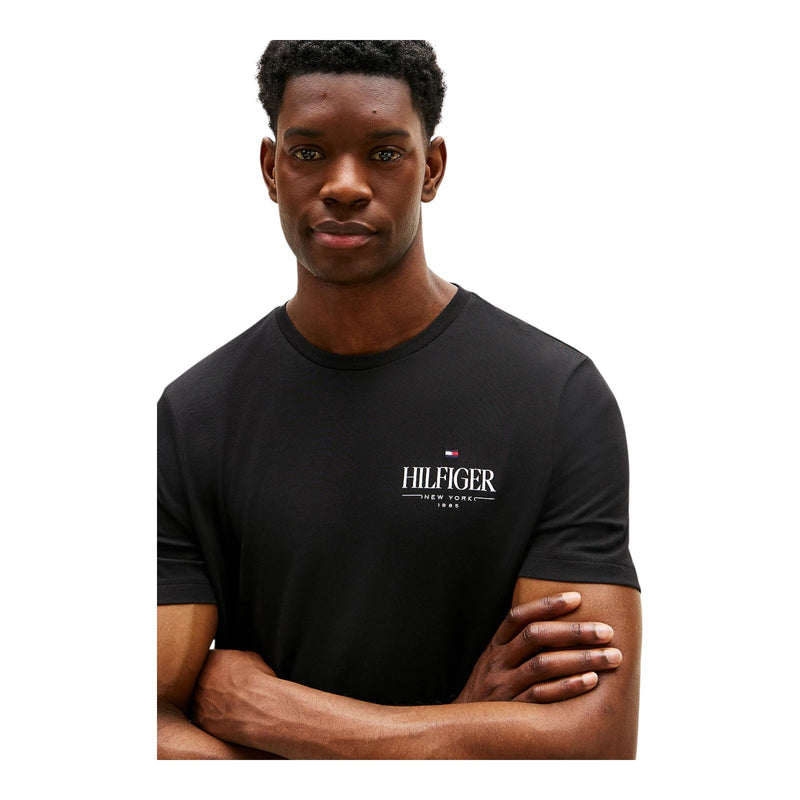T-shirt Uomo Tommy Hilfiger - Hilfiger Stack Tee - Nero