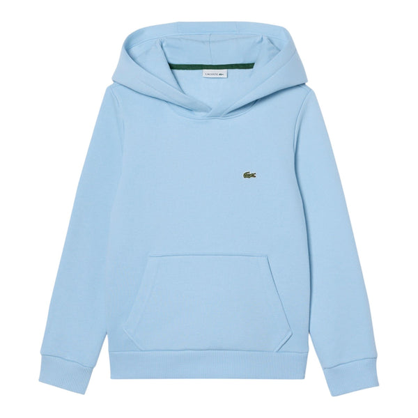Felpe con cappuccio Bambino Lacoste - Lcb Core Fleece Pullover Hoodie - Celeste