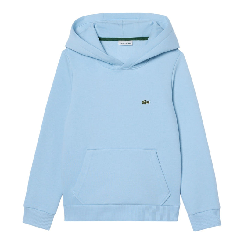 Felpe con cappuccio Bambino Lacoste - Lcb Core Fleece Pullover Hoodie - Celeste