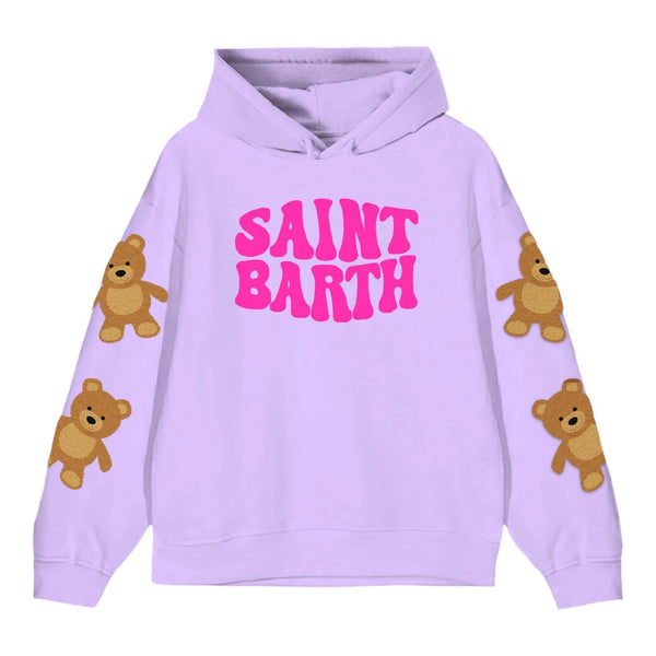 Felpe con cappuccio Ragazza Mc2 Saint Barth - Mindy W Jr Girl Winter Yoga Sweatshirt - Lilla