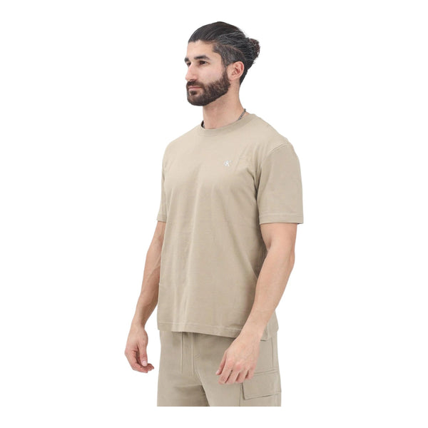 T-shirt Uomo Calvin Klein - Serif Font Graphic Tee - Marrone