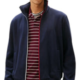 Felpe senza cappuccio Uomo Tommy Hilfiger - Global Stripe Zip Through - Blu