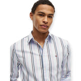 Camicie casual Uomo Tommy Hilfiger - Poplin Multi Stpe Shirt - Rosa
