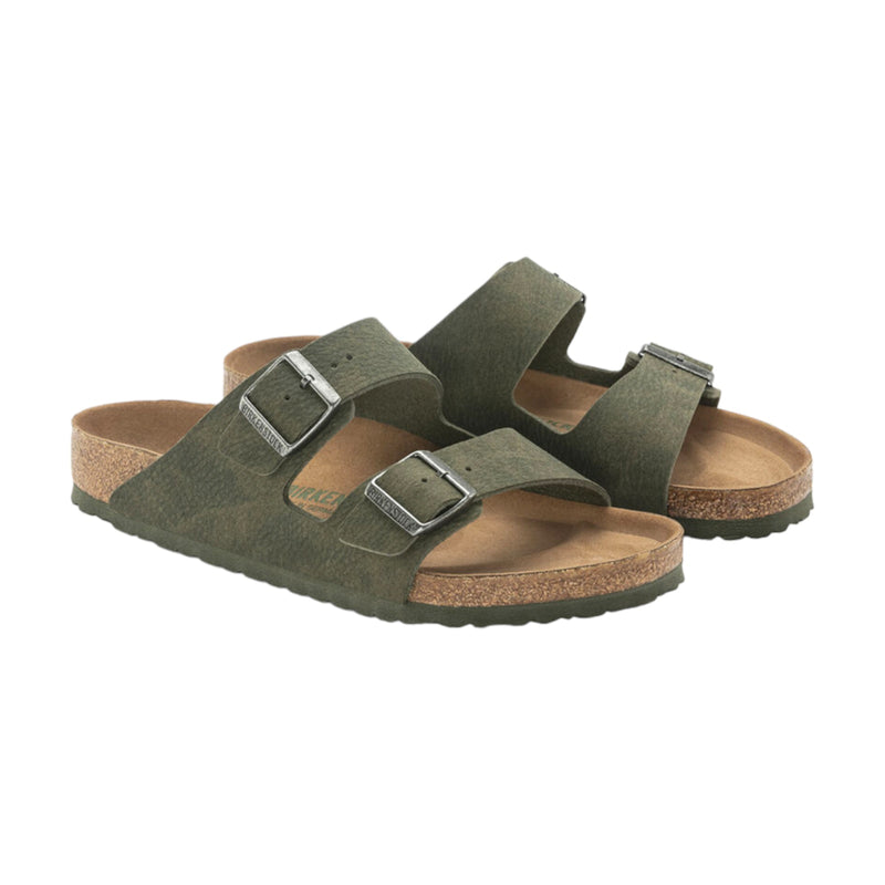 Sandali Uomo Birkenstock - Arizona desert dust thyme veg, Synthetics Calz.S - Verde