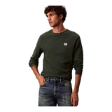 Maglie Uomo Calvin Klein - Ls Eu Badge 350Terry Cn Swtshrt - Verde