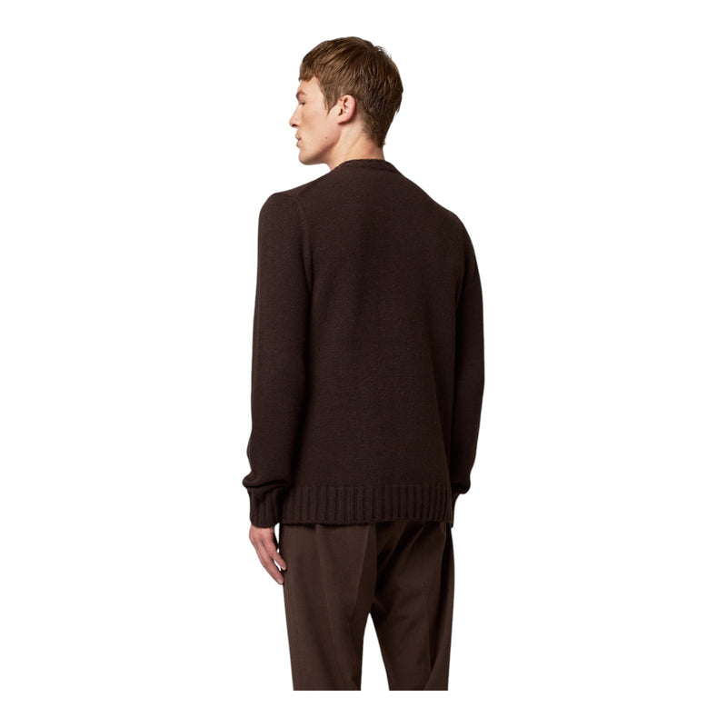 Maglioni Uomo Alpha Studio - Giro Boxy M/L Lana & Cashmere - Marrone