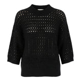 Maglioni Donna Alpha Studio - Girocollo M /Gomito Punto Maglia - Nero