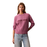 Maglie Donna Calvin Klein - Cotton Graphic Pullover - Bordeaux