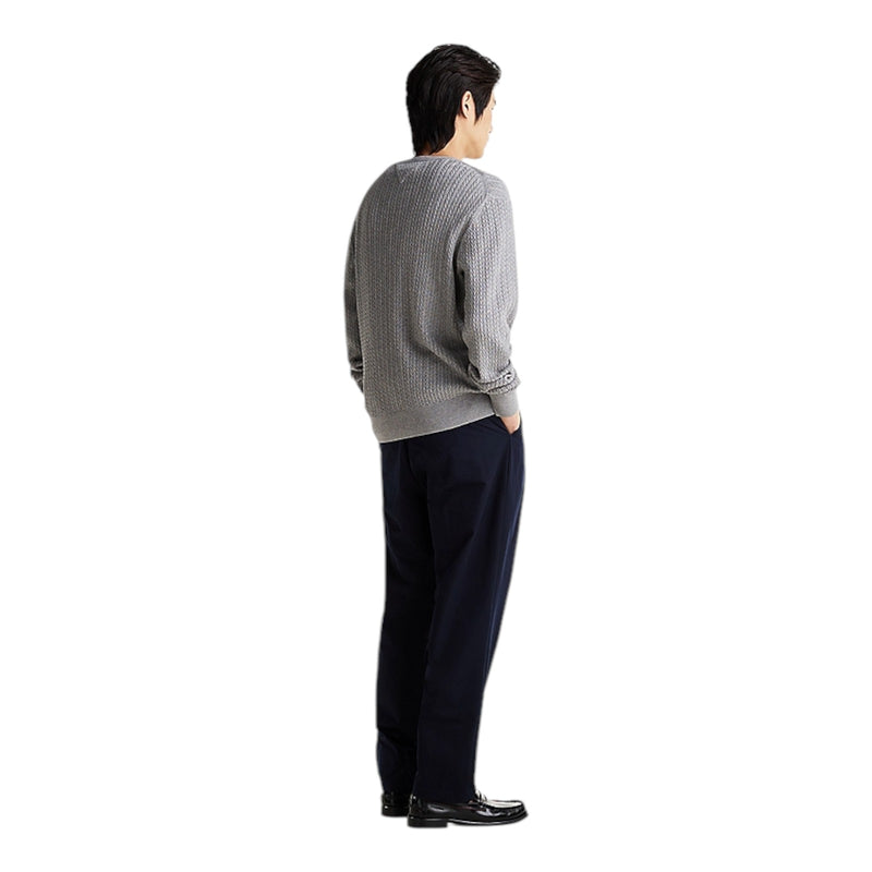 Maglioni Uomo Tommy Hilfiger - Herringbone Structure C Nk - Grigio