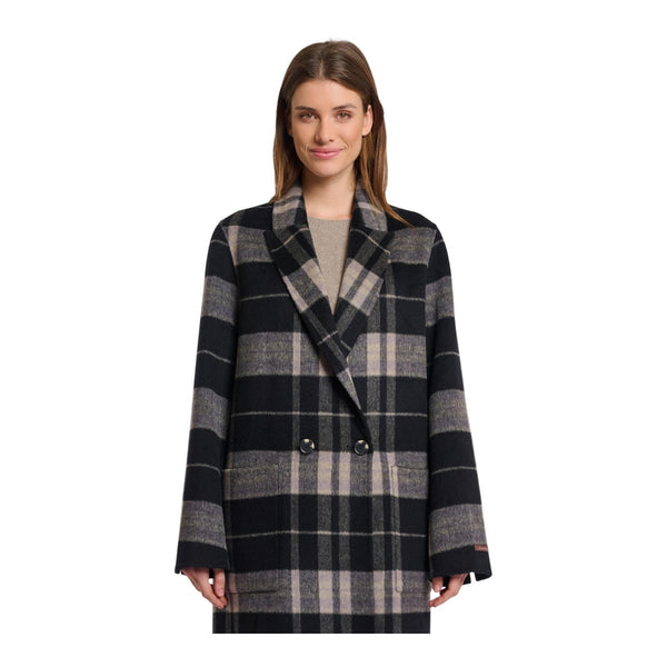 Cappotti Donna RINO & PELLE - Double breasted reversible coat - Nero