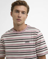 T-shirt Uomo Barbour - Burnwood Stripe T-Shirt - Rosa
