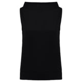 Canotte e top Donna Alpha Studio - Tiffany S/M Popeline Bicolor - Nero