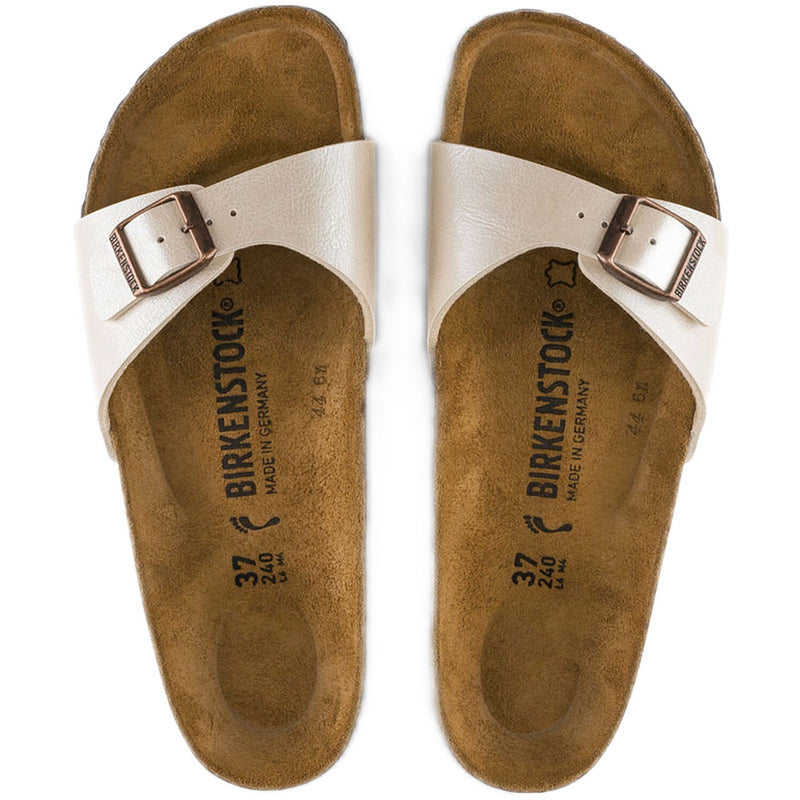 Sandali Donna Birkenstock - Madrid pearl white, Birko Flor Graceful Calz.S - Bianco