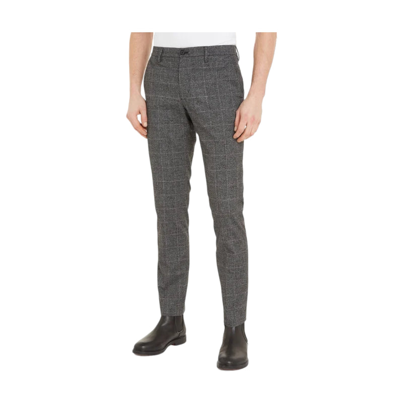 Pantaloni Uomo Tommy Hilfiger - Denton Brushed Check - Grigio