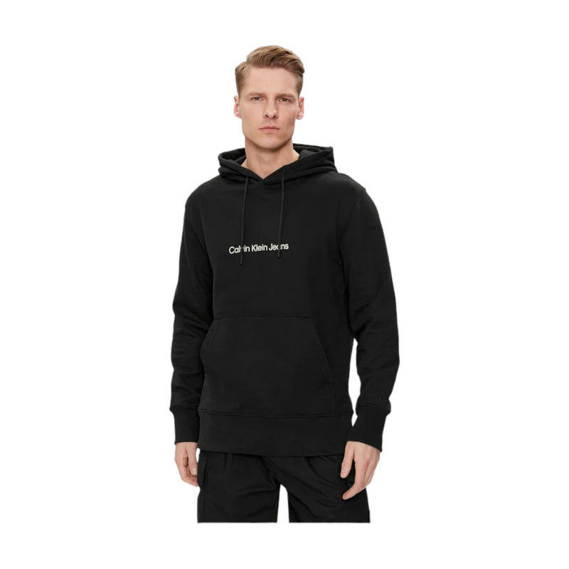 Felpe con cappuccio Uomo Calvin Klein - Square Frequency Logo Hoodie - Nero