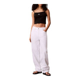 Canotte e top Donna Calvin Klein - A- Woven Label Rib Cami - Nero