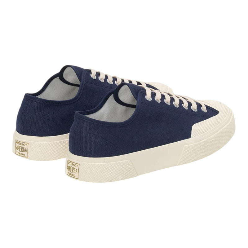 Sneaker Uomo Superga - 2432 Works Low Cut Cotton Canvas - Blu
