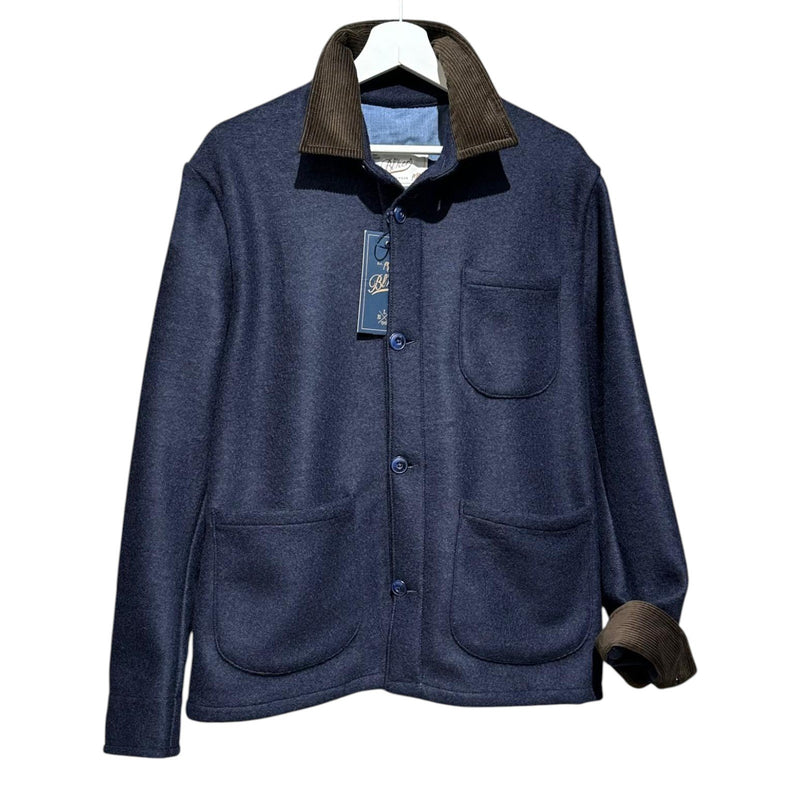 Giacche Uomo Bl'ker - Work Shirt Boiled Wool - Blu