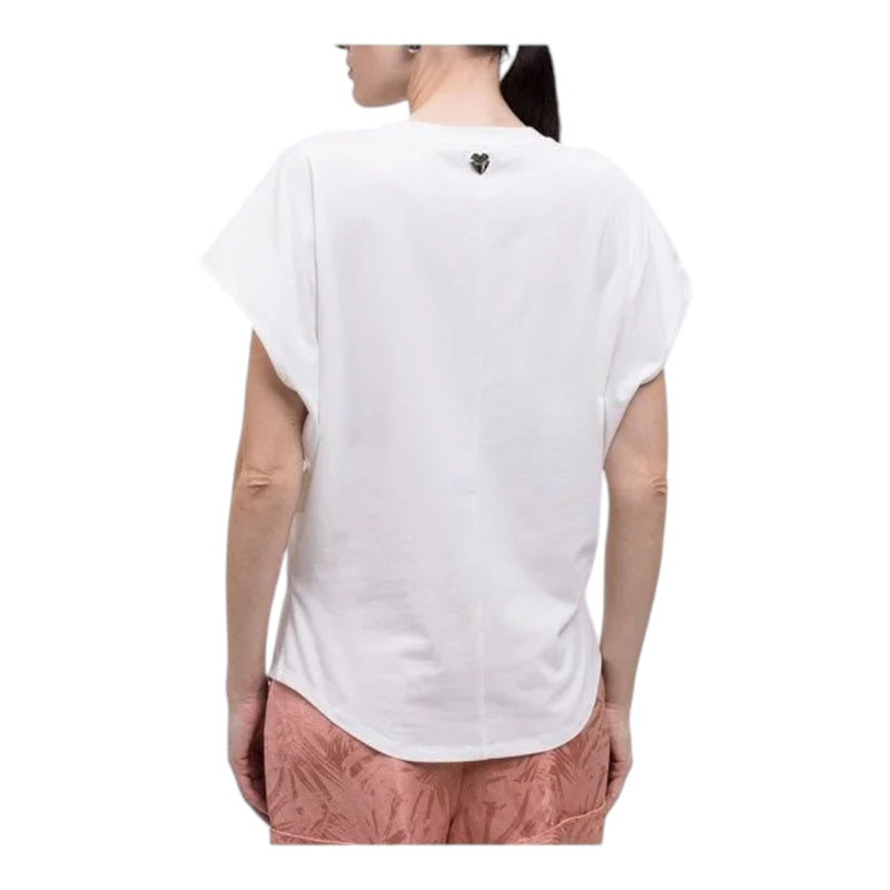 Canotte Donna Twinset - Top Con Patch - Bianco
