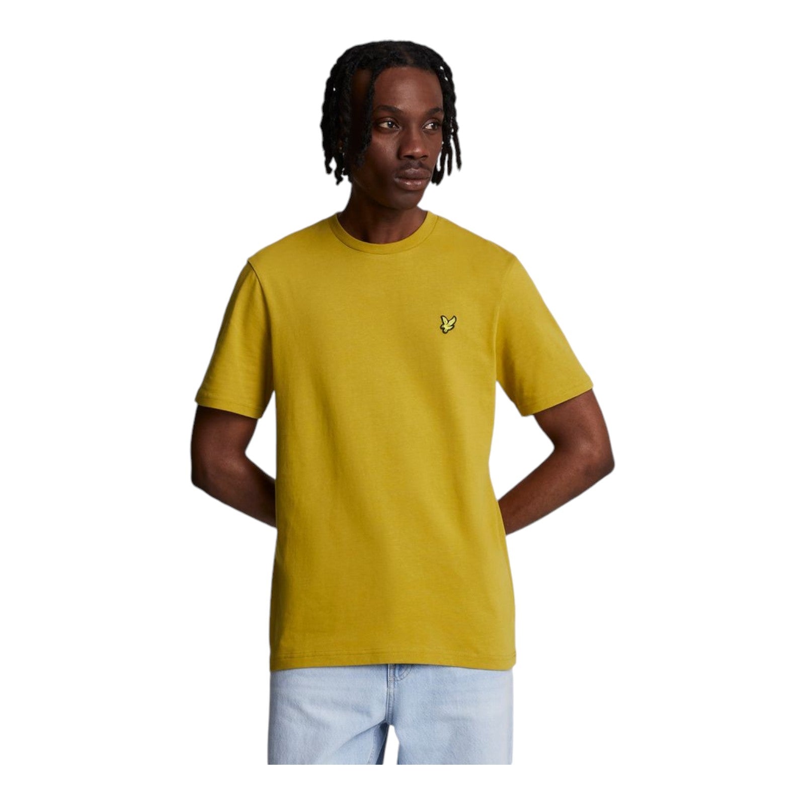 T-shirt Uomo Lyle & Scott - Plain T-Shirt - Senape – Miriade Diamante