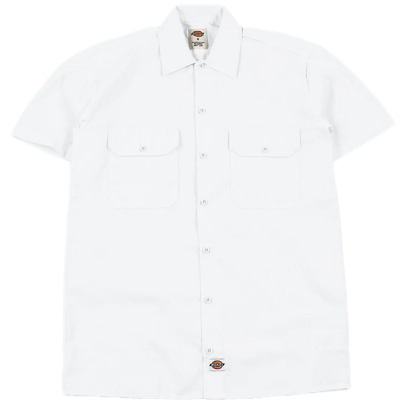 Camicie casual Uomo Dickies - Work Shirt Ss Rec - Bianco