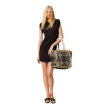 Vestiti casual Donna Twinset - Mini Abito Smanicato Con Ricamo Spalle - Nero