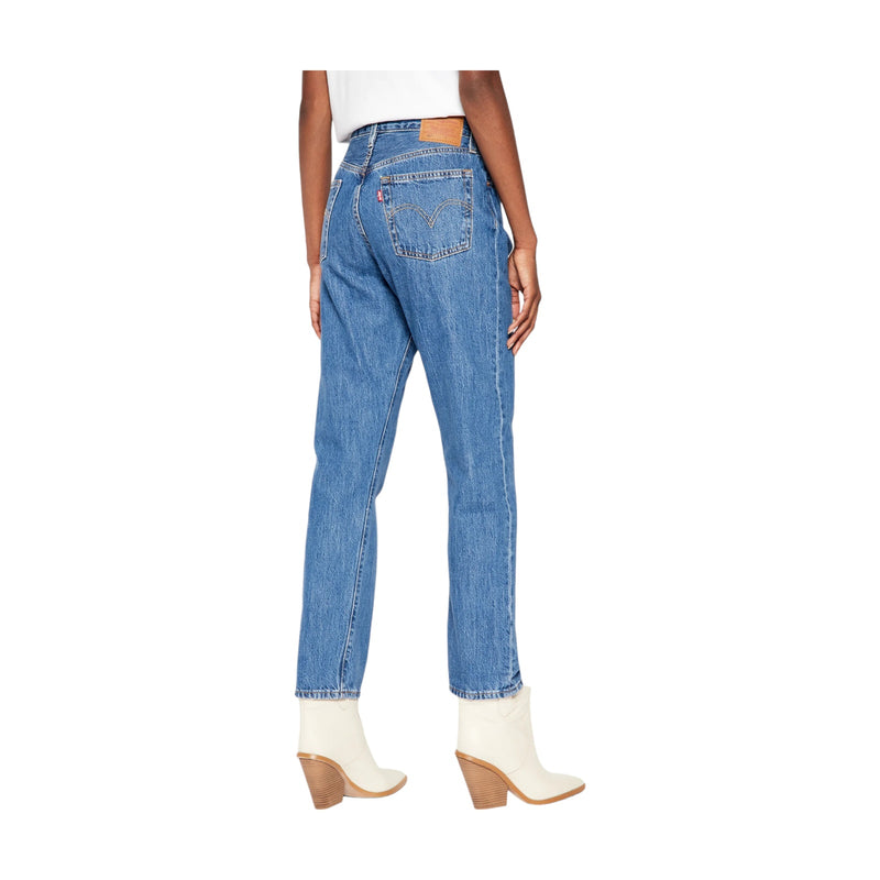 Jeans Donna Levi's - 501 Original Cropped - Celeste