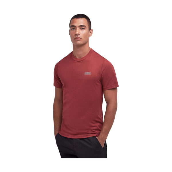 T-shirt Uomo Barbour International - Barbour International Small Logo Tee - Rosso