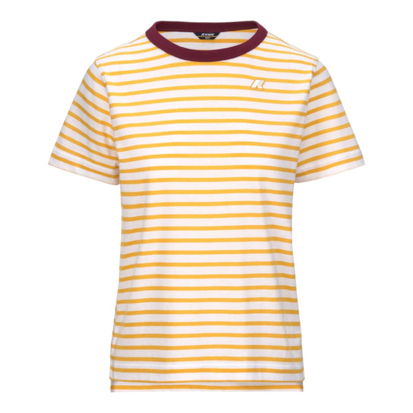 T-shirt Donna K-Way - Emili Stripes - Giallo