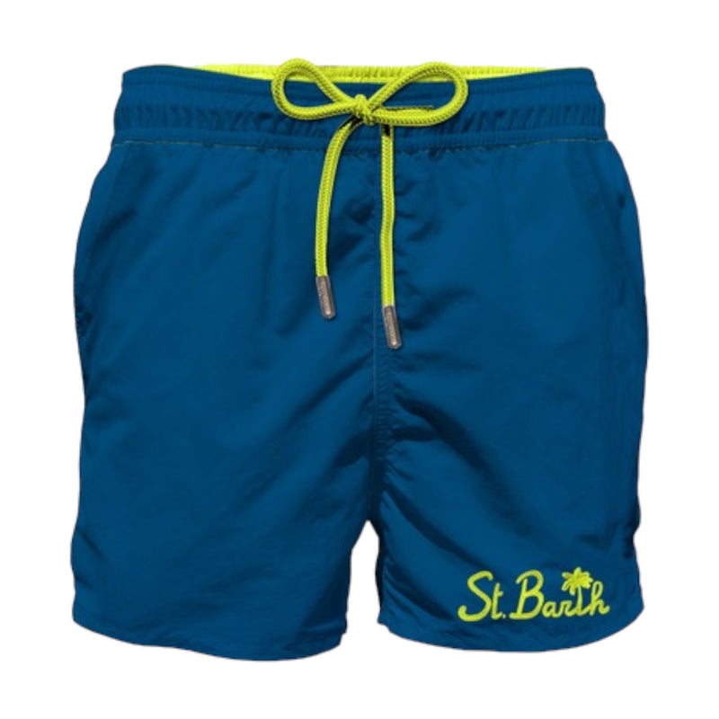 Pantaloncini e calzoncini Uomo Mc2 Saint Barth - Comfort Swimshort Made With Elastic Fabric - Blu