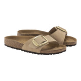 Sandali Unisex Birkenstock - Madrid Big Buckle Nubuck Leather - Beige