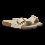 Sandali Unisex Birkenstock - Madrid Big Buckle HEX Natural Lea - Panna